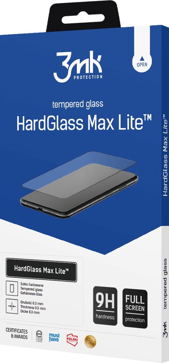 Xiaomi Redmi A1/Xiaomi Redmi A1 Plus - 3Mk Hardglass Max Lite Black