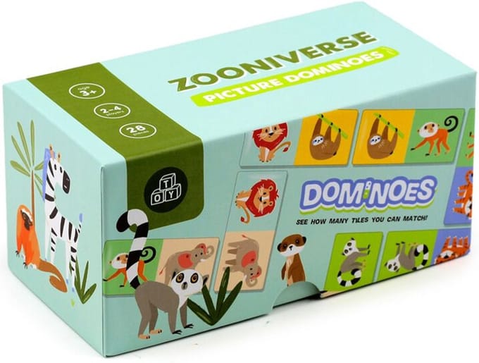 Zooniverse Kinderen Domino set Dieren