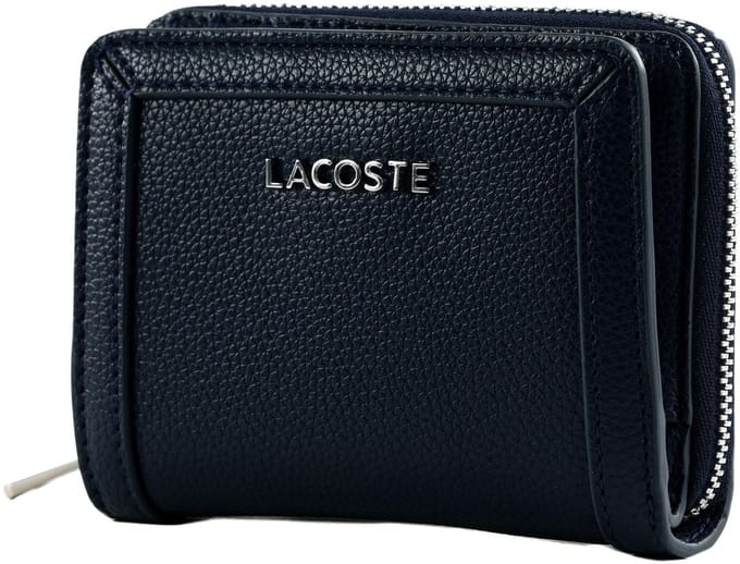 LACOSTE portemonnee Compact Zip Wallet Marine 166 donkerblauw