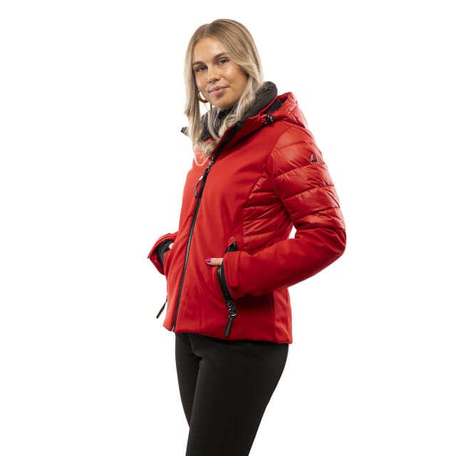 LUHTA KIERINKI Dames Wintersportjas - ROOD - Maat 40