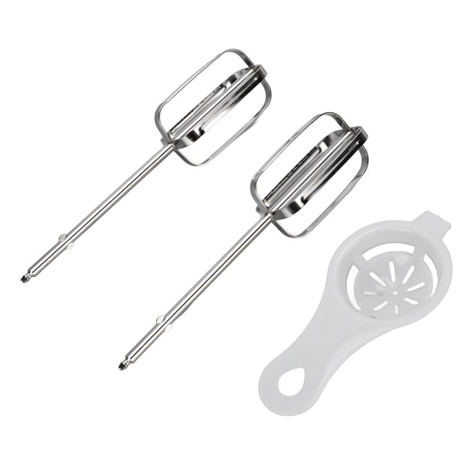 Elektrische Handmixer Opzetstukken Roestvrij Staal Gemakkelijk Schoonmaken Multifunctionele Handmixer Klopper white