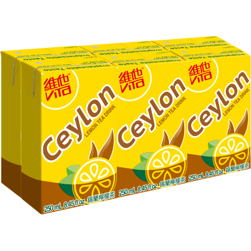 Vitasoy 【verkoelend】【hydraterend】 Vita ceylon-citroentheedrank 6 x 250 ml