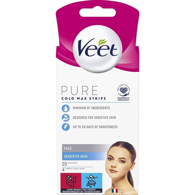 Veet Pure Koude Wasstrips Gevoelige Huid 20 st