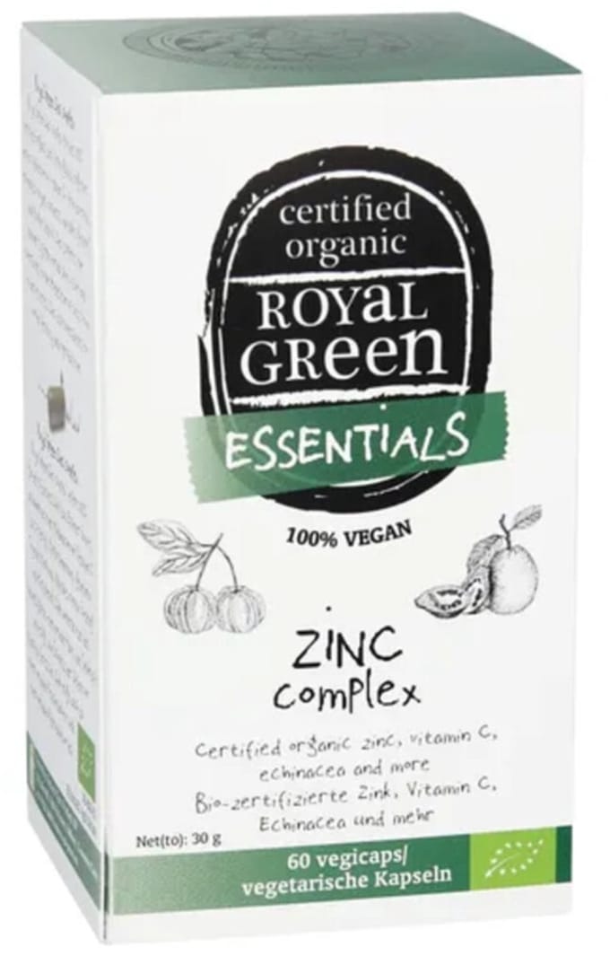 Royal Green Zinc complex bio 60 Vegetarische capsules IT-BIO-01