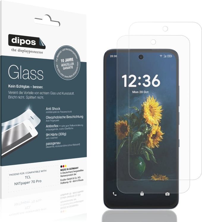 dipos – 2x Matte Pantserfolie geschikt voor TCL NXTpaper 70 Pro | 9H Screenprotector