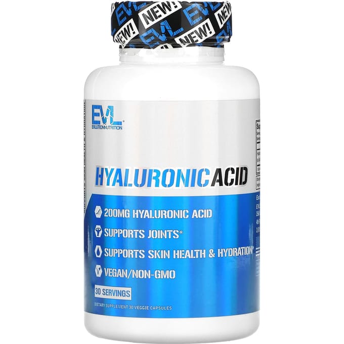 EVLution Nutrition, Hyaluronzuur, 200 mg, 30 Veggie Capsules