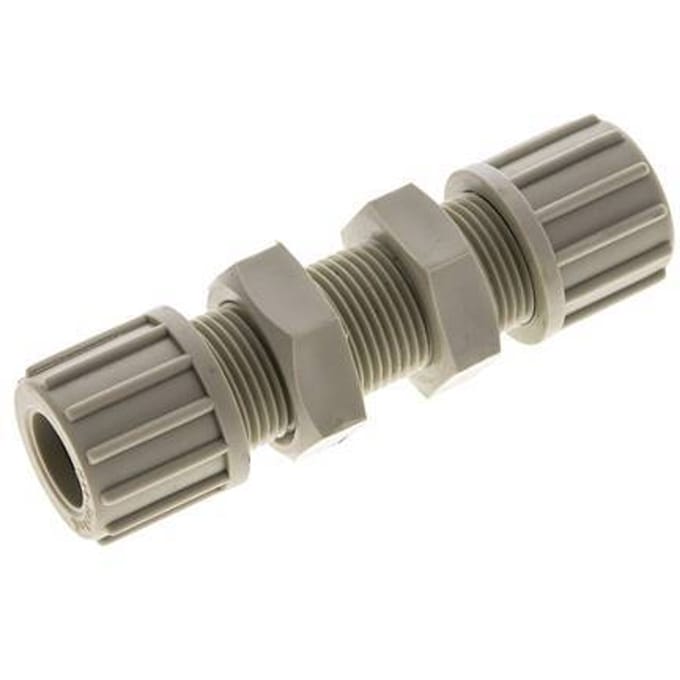 14x12mm Pp Rechte Knelfitting Schotdoorvoer 10bar