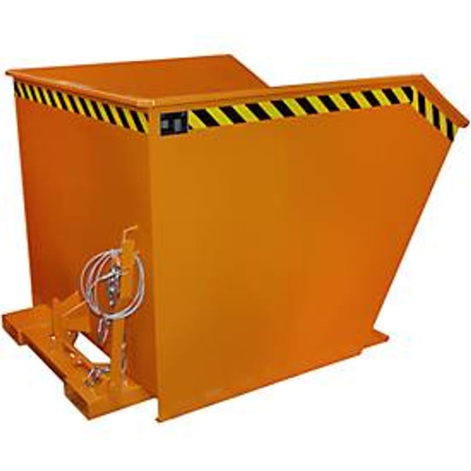 Kiepbak type GU, 1500 liter, oranje