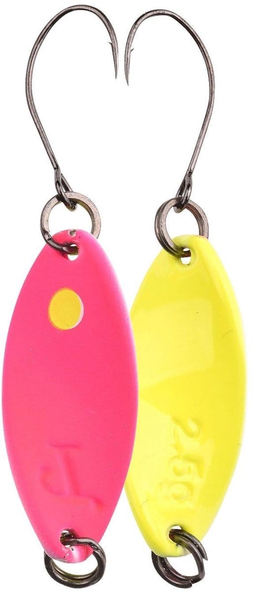 Spro Trout Master Incy Spin Spoon | 2.5g Pink / Yellow Pink / Yellow