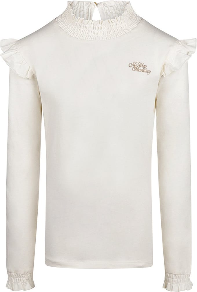 No Way Monday - Meisjes Shirt - Offwhite - Maat 98