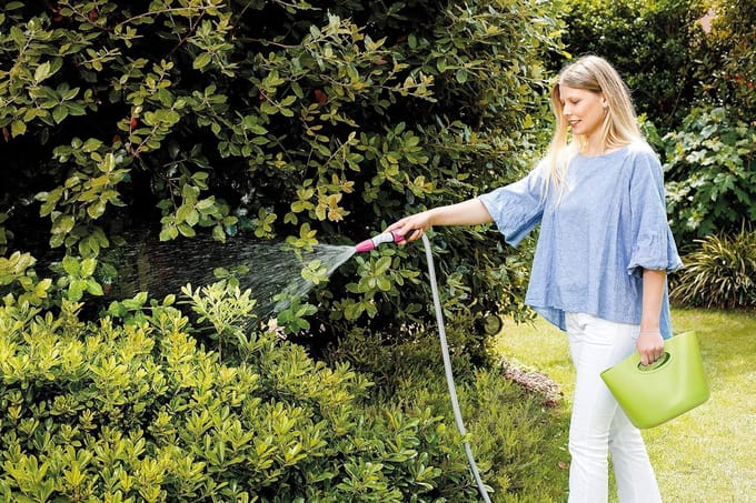 Uittrekbare tuinslang - Water slang - Tuin bewateren - Compacte set - 15 meter - Limoengroen