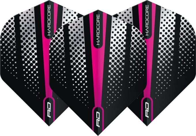 Red Dragon Hardcore Radical Pink Flash - Dart Flights