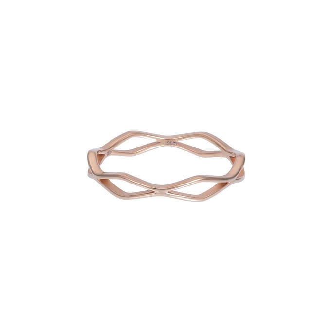 Fame-Modern-Rosé goudkleurig-Dames Ring