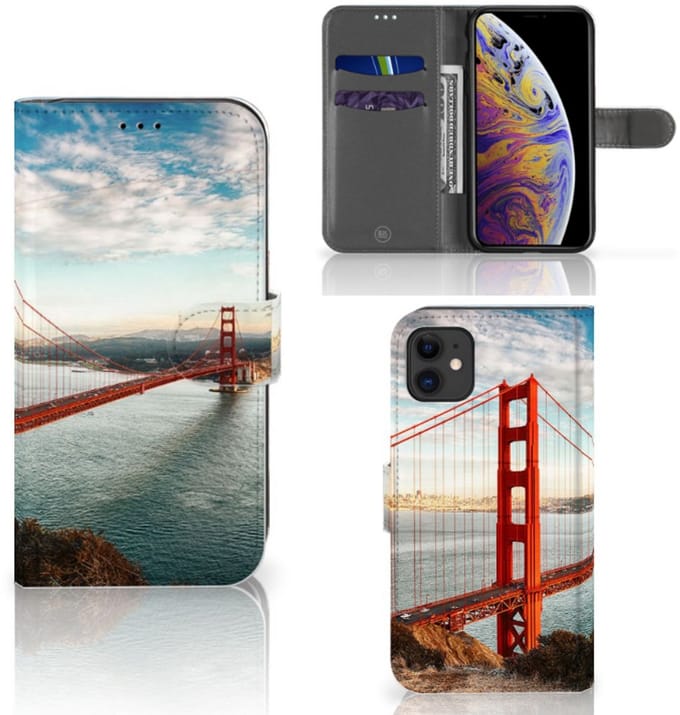 Apple iPhone 11 Flip Cover Golden Gate Bridge