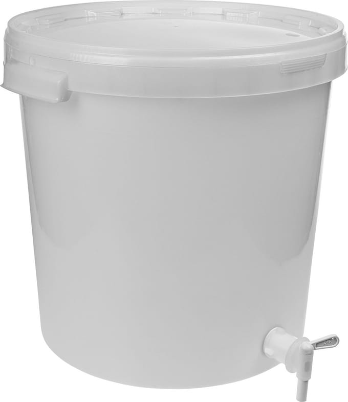 Gistingscontainer van 30L met deksel en aftapkraantje