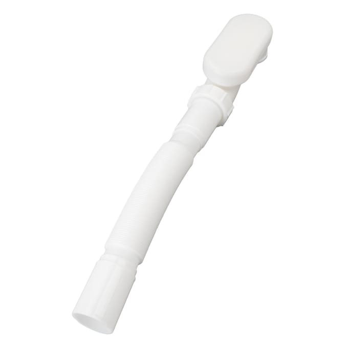 Badkuip Douche Afvoerpijp PVC 1 1/2 P Type Uitschuifbaar Geurpreventie Afvoerpijp voor Wastafels black