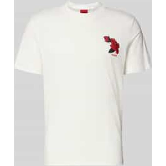 regular fit T-shirt van puur katoen model 'DIKERD'