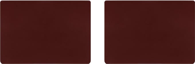 Krumble Placemat PU Leer - Placemat - Placemats - Onderlegger - Onderleggers - Rood - Set van 2