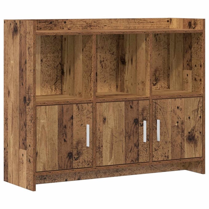 vidaXL - Dressoir - Oud - hout - 98,5 - x - 33 - x - 80 - cm - Bewerkt - hout