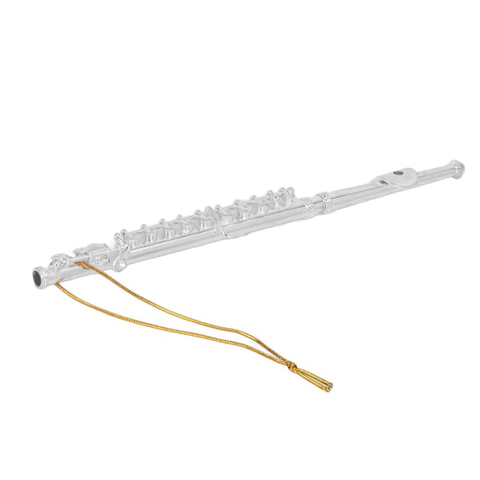 Mini Muziekinstrument Model Hoogglans Exquise Levensechte Details Stevig Miniatuur Fluitmodel voor white
