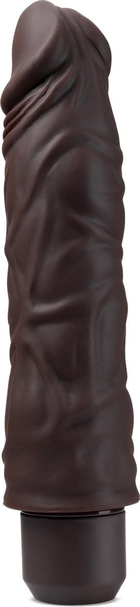 DR. SKIN SILICONE DR. DAVID 8 INCH VIBRATING DILDO BROWN