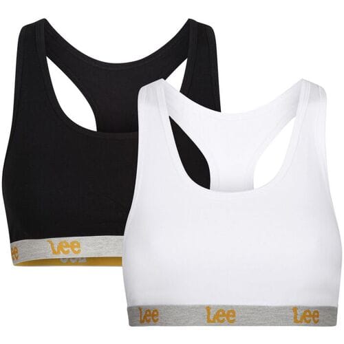Lee bh-croptop Amari zwart/wit S