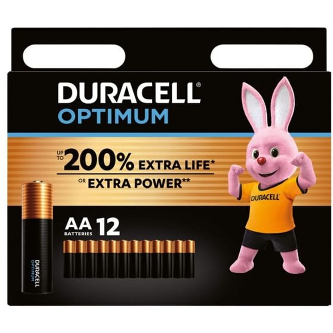 Duracell Optimum AA - alkaline batterijen - 1,5V, LR6 - 12 stuks