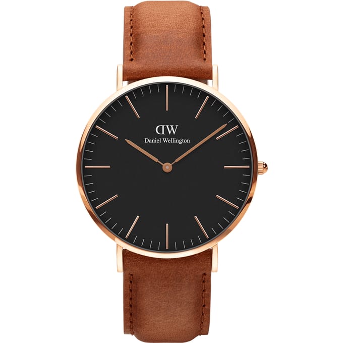 Daniel Wellington DW Watch Classic Durham Black Rose Gold 40mm