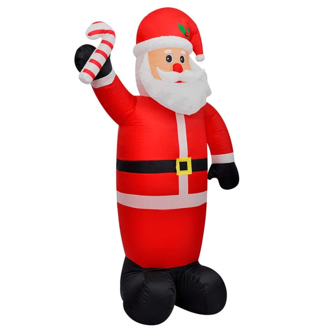 vidaXL - Opblaasbare - kerstman - 120 - cm