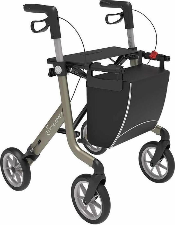 Ultra lichtgewicht rollator Streamer Champagne Large