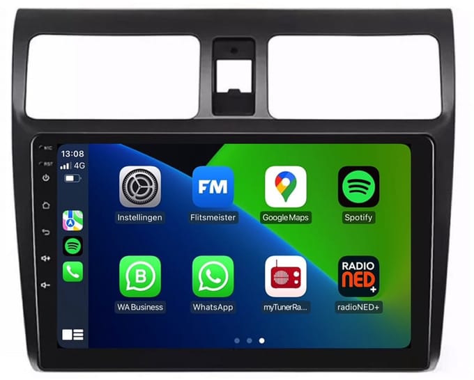 Carplay autoradio geschikt voor Suzuki Swift | 2004 t/m 2010 | Android 13 | Draadloos Apple Carplay & Android Auto | 2GB + 32GB | 8-Core processor | Davilon | 2025 model | 2004 2005 2006 2007 2008 2009 2010| Bluetooth & Wifi