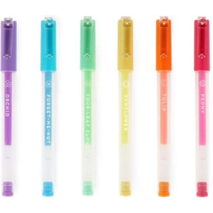 Legami Set van 6 Pastel Gel Pennen - Spring is in the Air