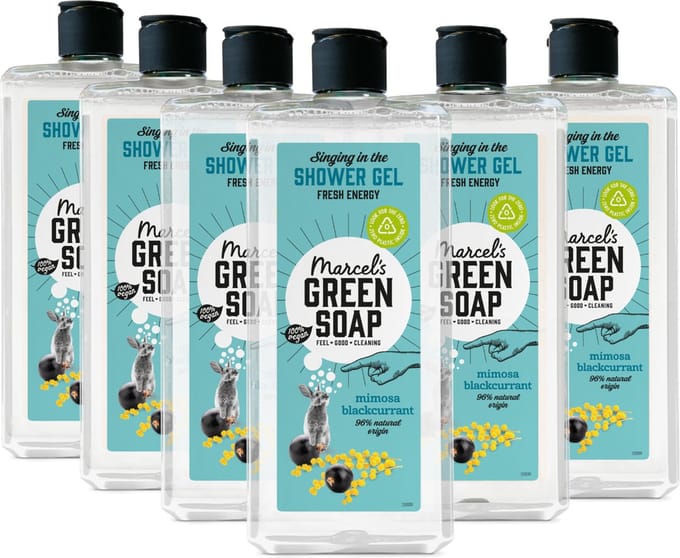 Marcel's Green Soap Douchegel - Mimosa & Zwarte Bes - 6 x 300ml