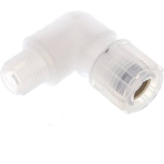 10x8mm & G1/4'' PFA L-Vorm Snijringkoppeling Buitendraad 10bar