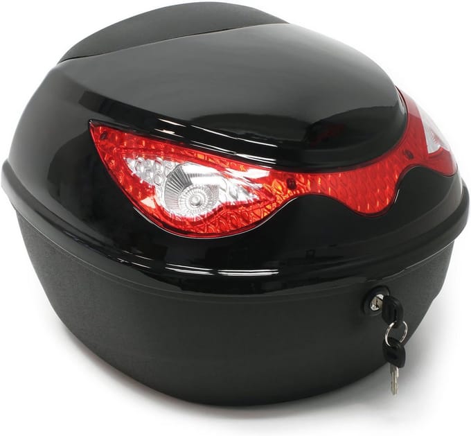Top Case 22 L Zwarte Scooter en Motor Koffer - Helmkoffer en Bagageoplossing
