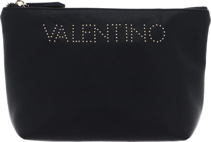 VALENTINO Toilettas Pie Re Soft Cosmetic Case Nero Zwart