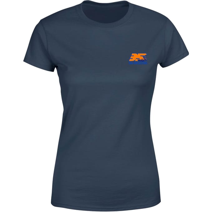 Back To The Future 35 Hill Valley Front Women's T-Shirt - Navy - L