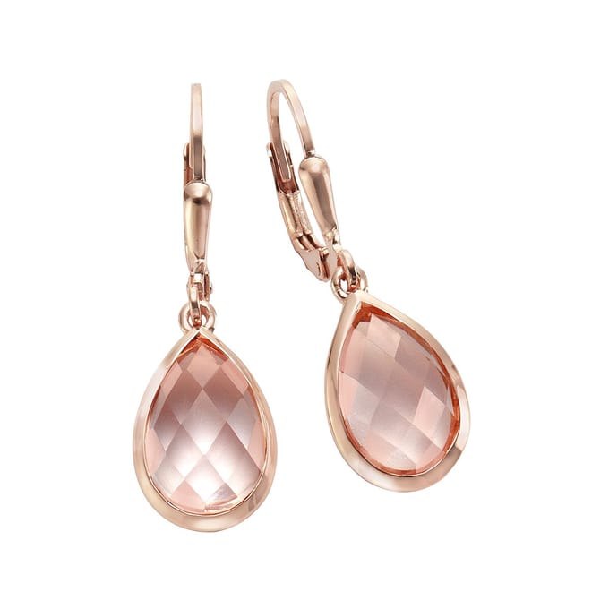 Jamelli dames  925 sterling zilveren 2 kleur steen One Size Roos 32011762