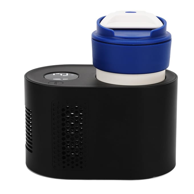 Auto Beker Koeler Verwarmer Multifunctioneel Warmte en Koude Isolatie 2 in 1 Slimme Elektrische Koelbeker Auto L wit