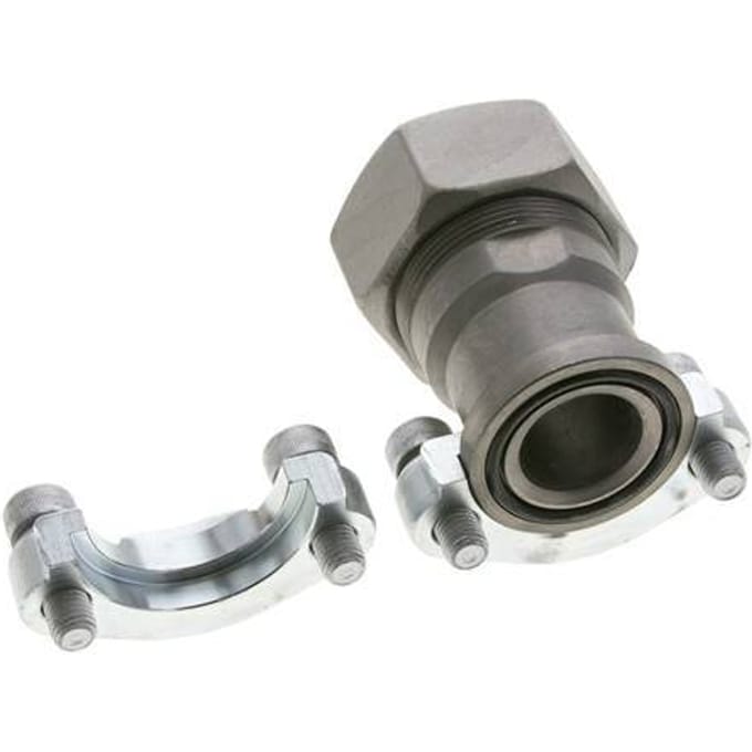 1-1/4'' SAE Flens 3000 psi Staal met 38S (M52x2) ISO 6162-1