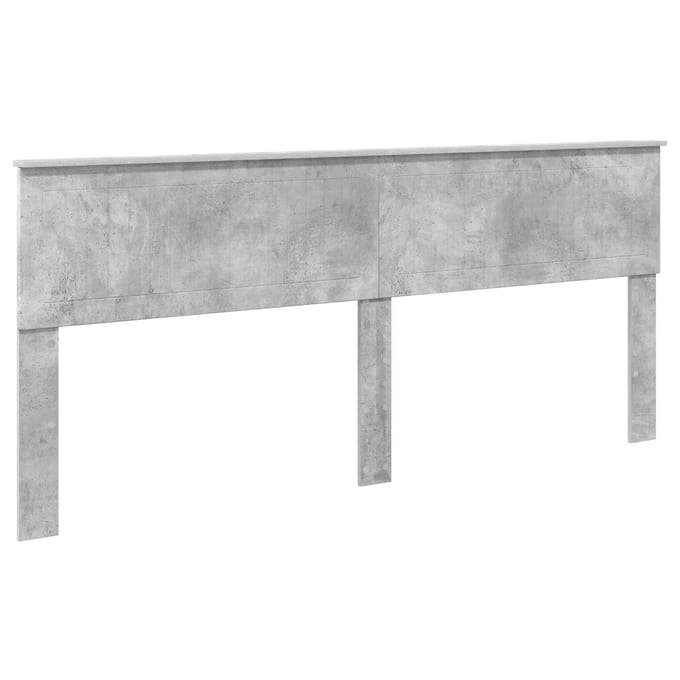 vidaXL Hoofdbord Beton Grijs Bewerkt hout