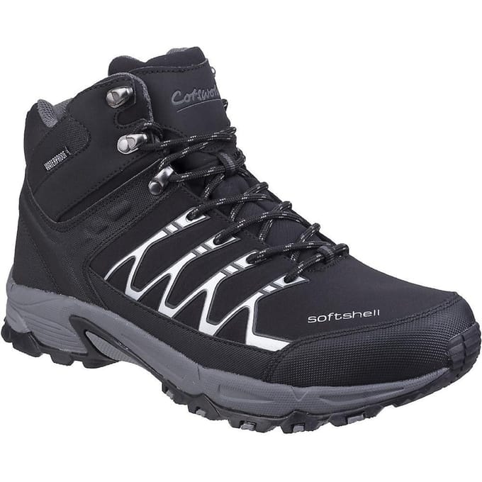 Cotswold Heren Abbeydale Wandelschoenen (Zwart/Grijs)