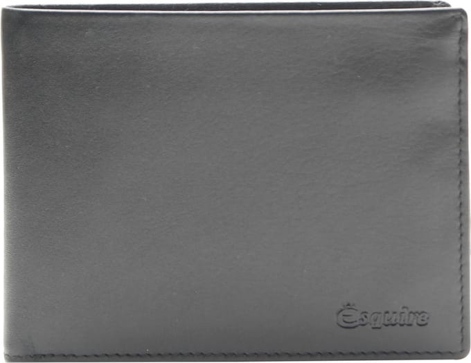 Esquire Portemonnee New Silk Wallet Black Zwart