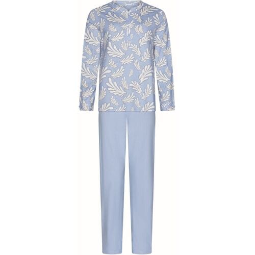 IJsblauwe katoenen pyjama Pastunette Blauw vrouw 50