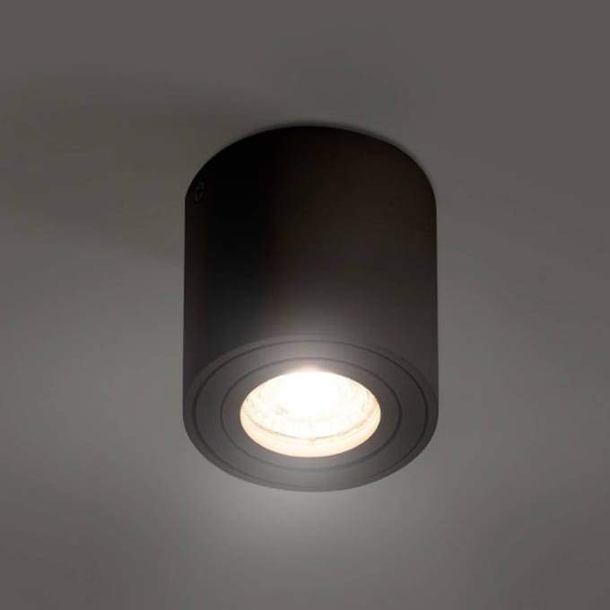 LEDVANCE Spot Surface Ronde plafondspot, zwart GU1-