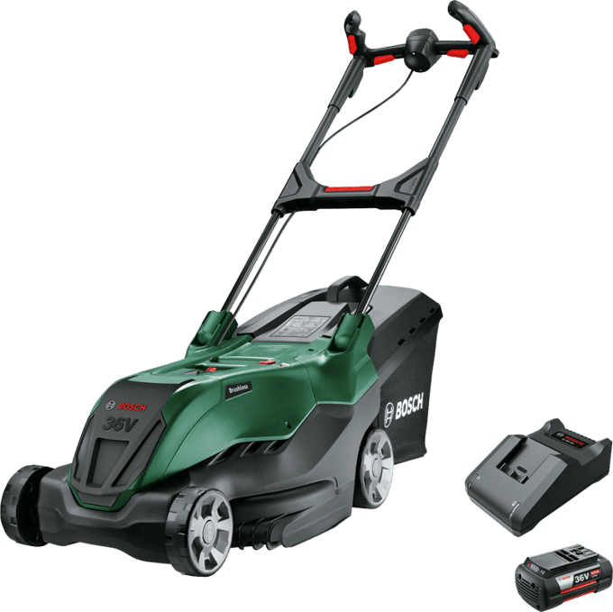 Bosch Electric AdvancedRotak 36V-44-750 - 1 x 4.0 Ah battery and charger