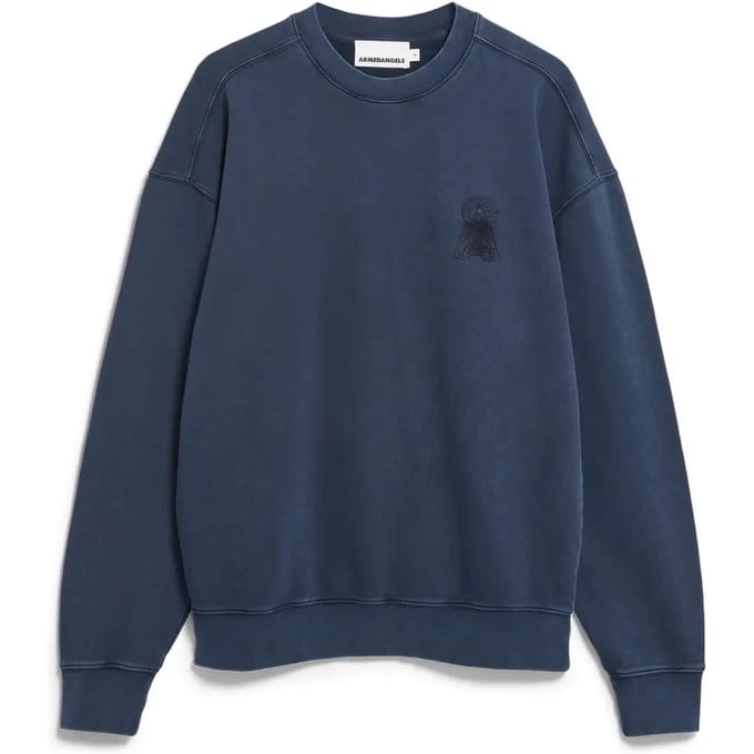 relaxed fit sweatshirt van puur biologisch katoen model 'ICONIC GMT DYE'