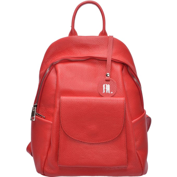 Anna Luchini Rood Rundleer Tas