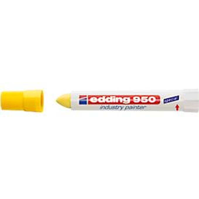 Permanente markeerstift Edding 950 Geel (10 Stuks)