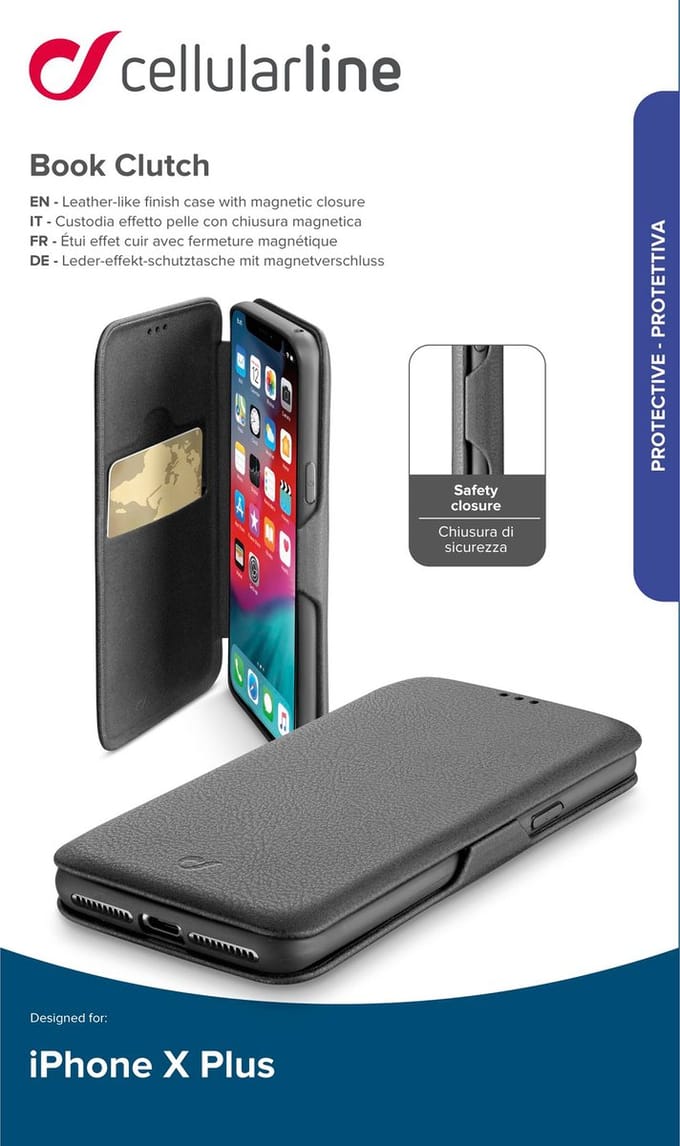 Cellularline BOOK CLUTCH Iphone XS Max